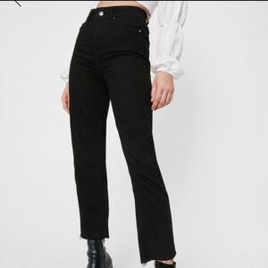 Brave soul black Cropped mom jeans Size 8